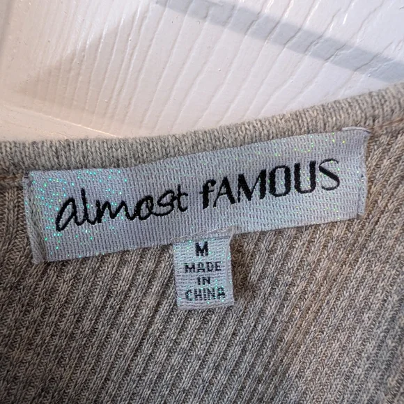 Almost Famous Beige Mini Dress - Picture 4 of 4